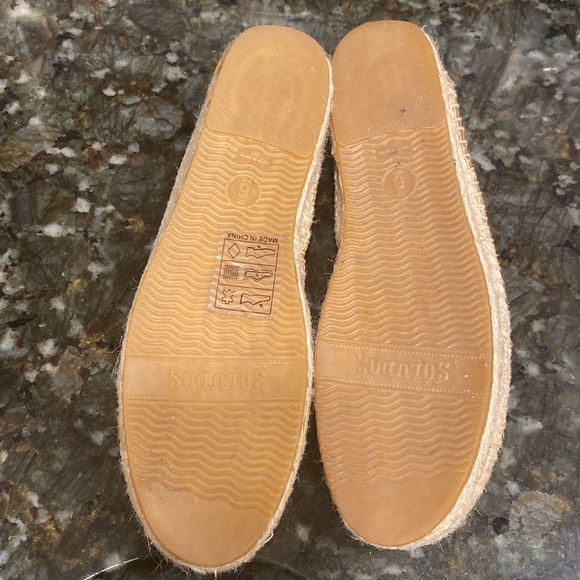 Soludos Leather Platform Espadrille Size 6 (Camel) - Picture 4 of 8